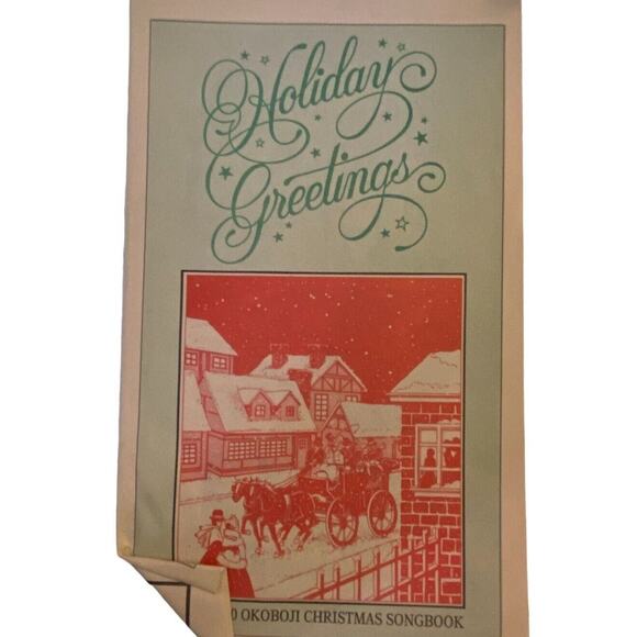 Okoboji Christmas Songbook Sheet Music 1990 Holiday Greetings Various Writers - Picture 1 of 5